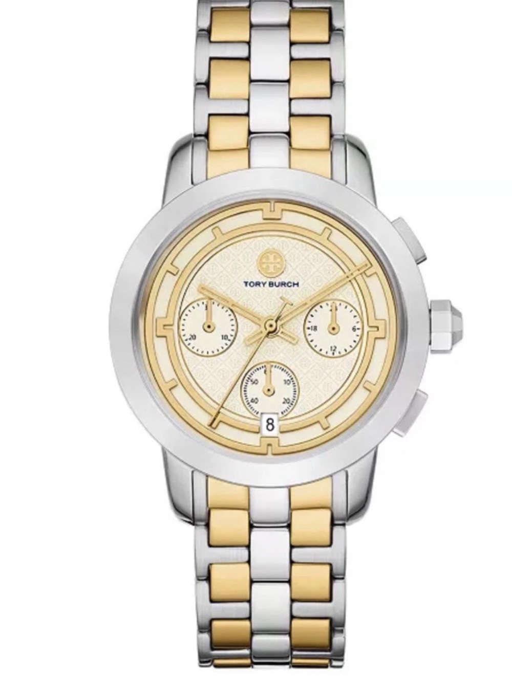 Tory Burch Two-Tone Gold and Silver Women's Chronograph Watch